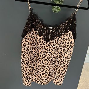 Leopard Print Lace Blouse